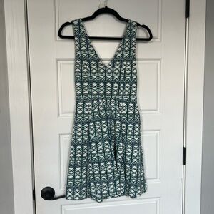 Anthropologie Maeve Patterned Mini Dress